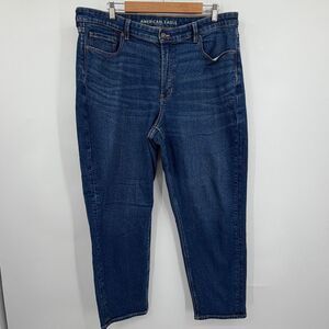 American Eagle Women’s Stretch Dark Wash Jeans Size 18 Regular Mid Rise Denim